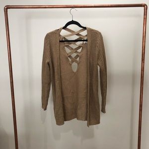Tan cardigan